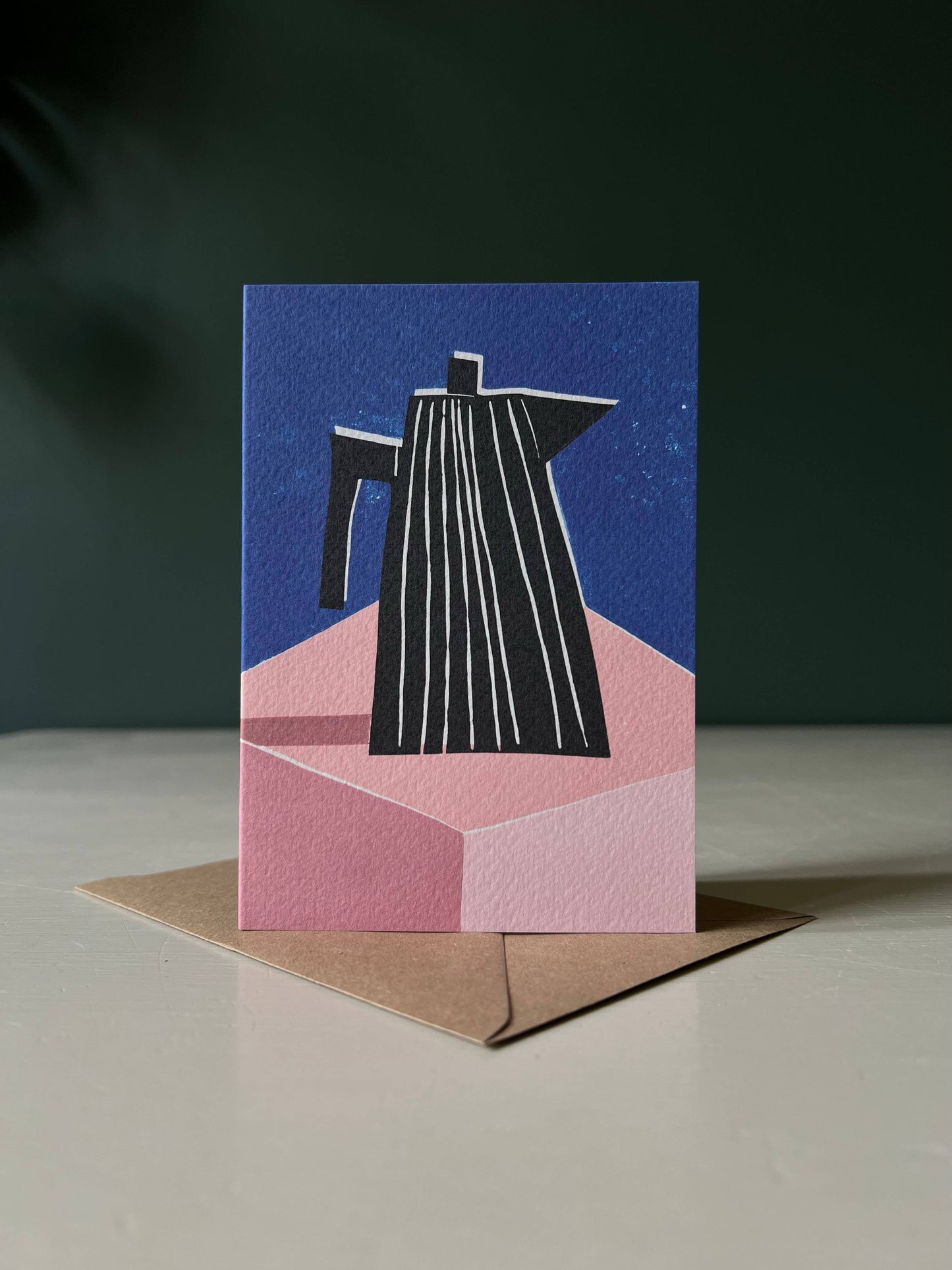 Coffee Pot Greetings Card