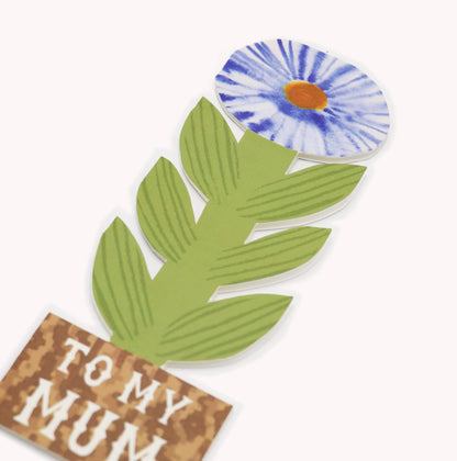 'To My Mum' Tall Flower Card