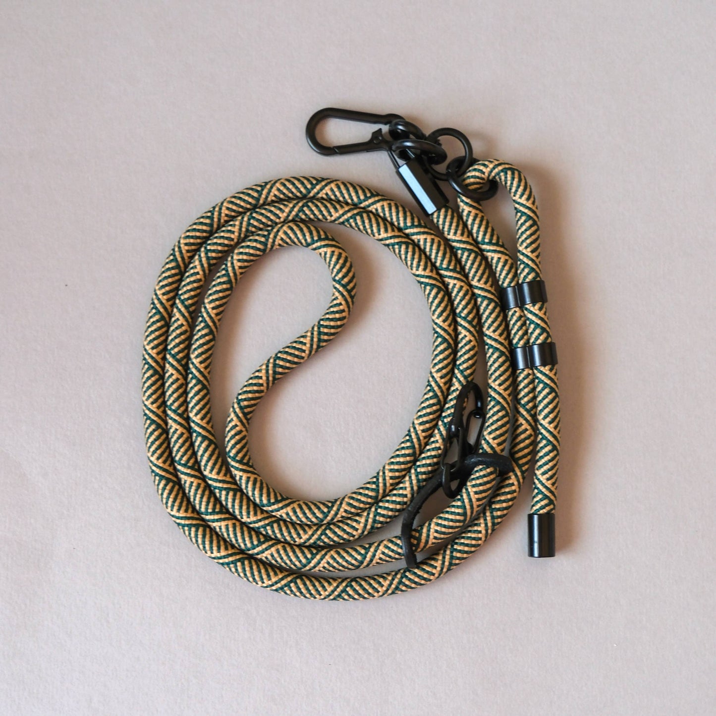 Crossbody Lanyard Phone Strap in Green & Yellow