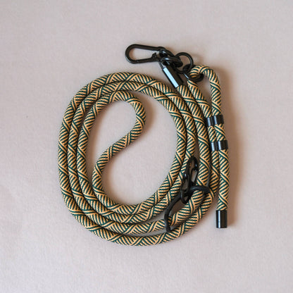 Crossbody Lanyard Phone Strap in Green & Yellow