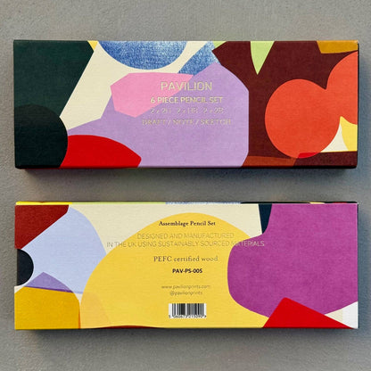 Assemblage Abstract Collage Pencil Set