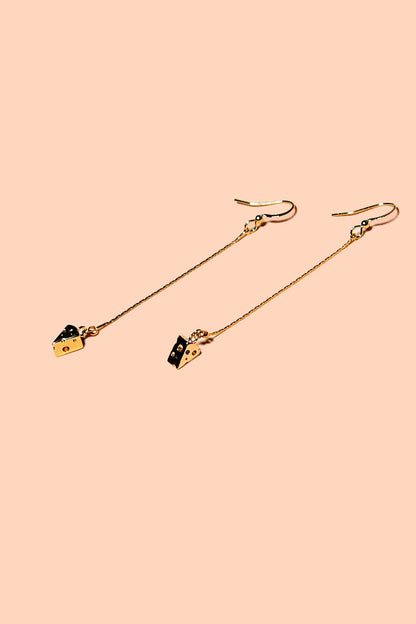 Slice O' Life Earrings in Gold