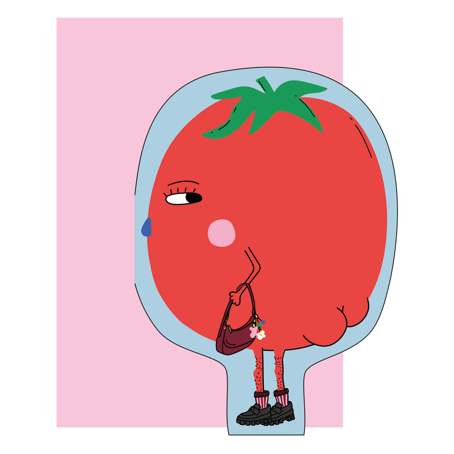 Hey Tomato! Die Cut Greetings Card