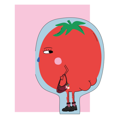 Hey Tomato! Die Cut Greetings Card