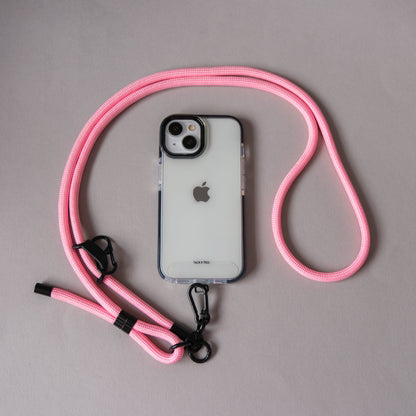 Crossbody Lanyard Phone Strap in Pink Sherbet