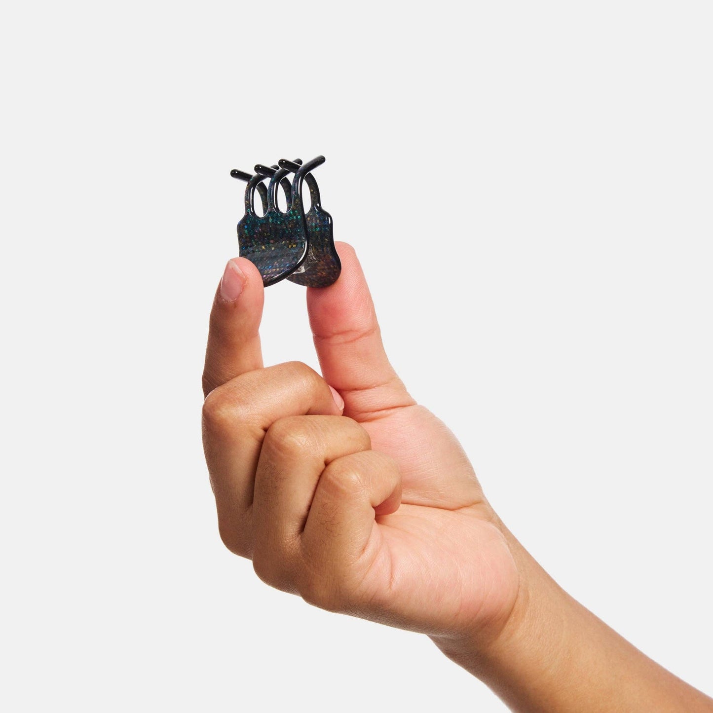 Mini Hair Claw in Dark Sparkle