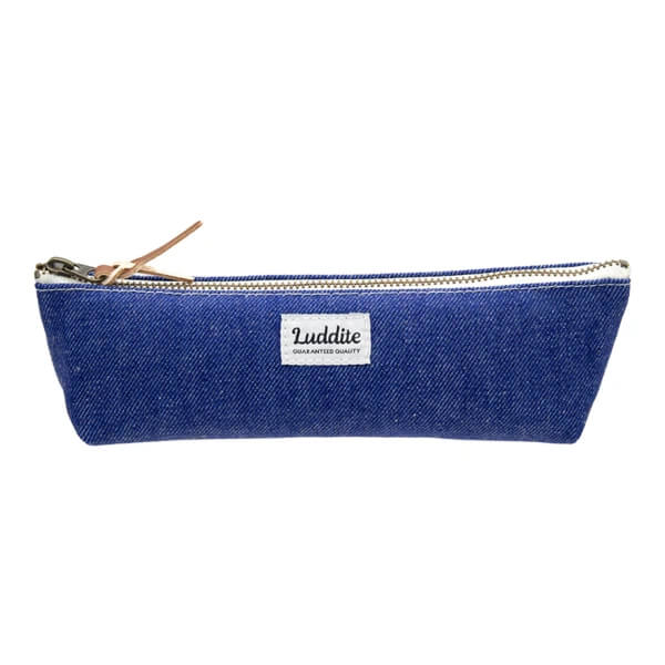 Boat Pencil Case in Blue Japanese Denim