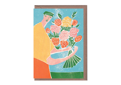 Flower Delivery Greetings Card