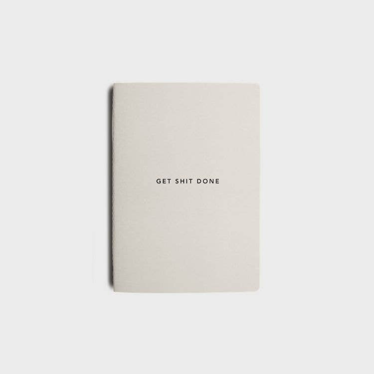 Get Shit Done A6 Productivity Notebook in Vanilla Bean