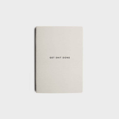 Get Shit Done A6 Productivity Notebook in Vanilla Bean