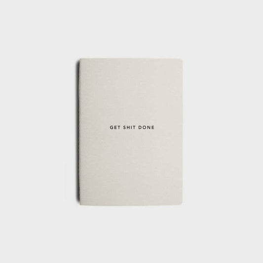 Get Shit Done A6 Productivity Notebook in Vanilla Bean