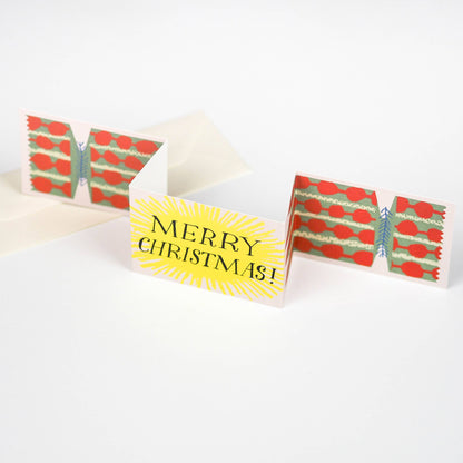 Christmas Cracker Splodge Pull-Out Card