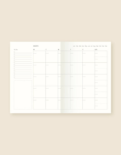 Hubi Weekly Planner Lay-Flat Notebook