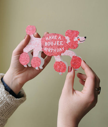 Boujee Poodle Birthday Card