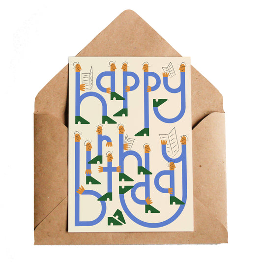 Birthday Press Greetings Card
