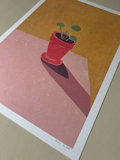 Baby Pilea A3 Art Print