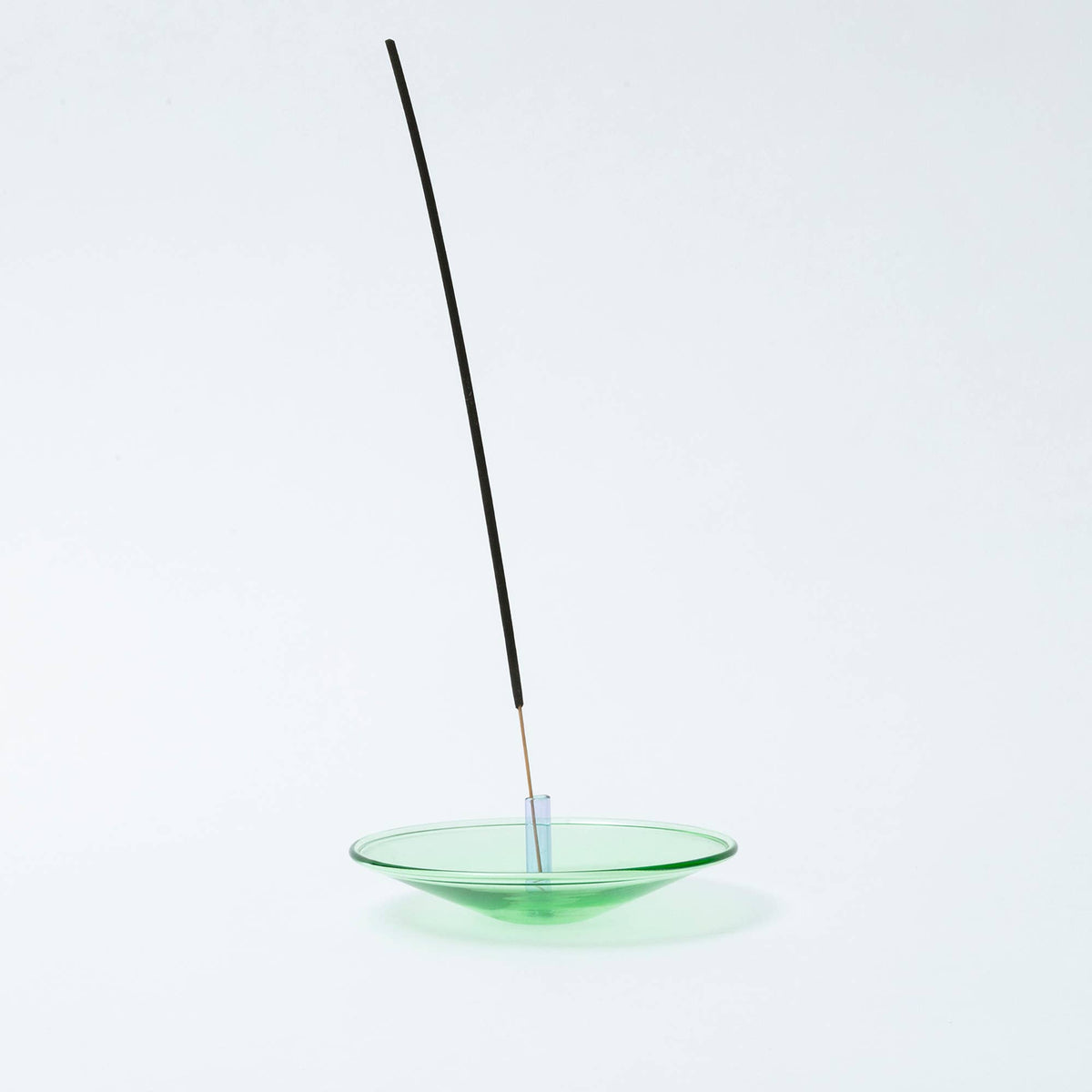 Float Glass Incense Holder in Mint & Violet