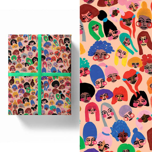 Girls Gift Wrap Sheet