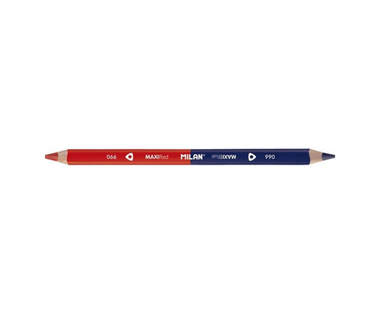 Milan Maxi Bicolour Red-Blue Triangular Pencil