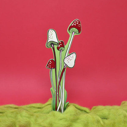 Mushroom Leather Bookmark