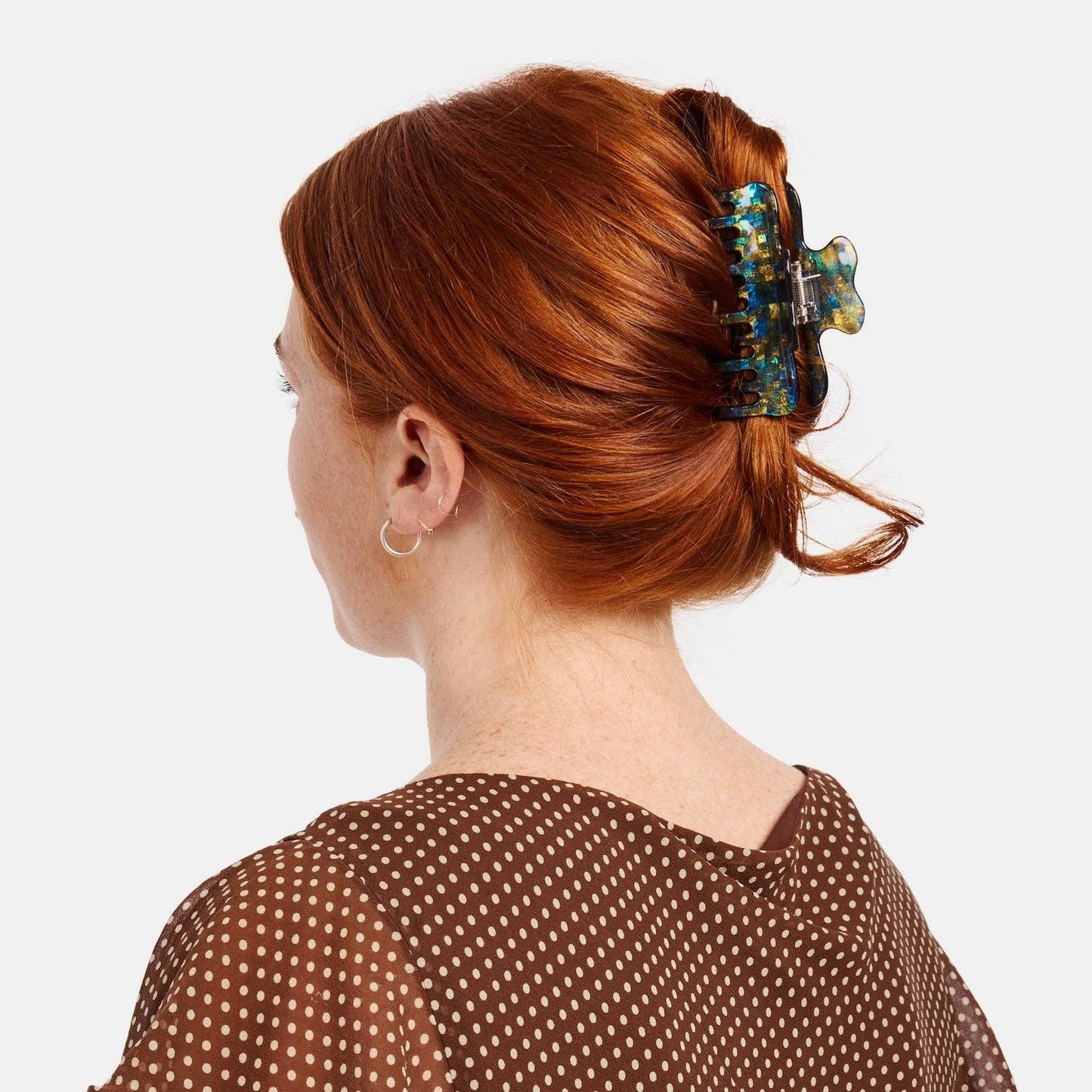 Jojo Hair Claw Small in Dark Sparkle