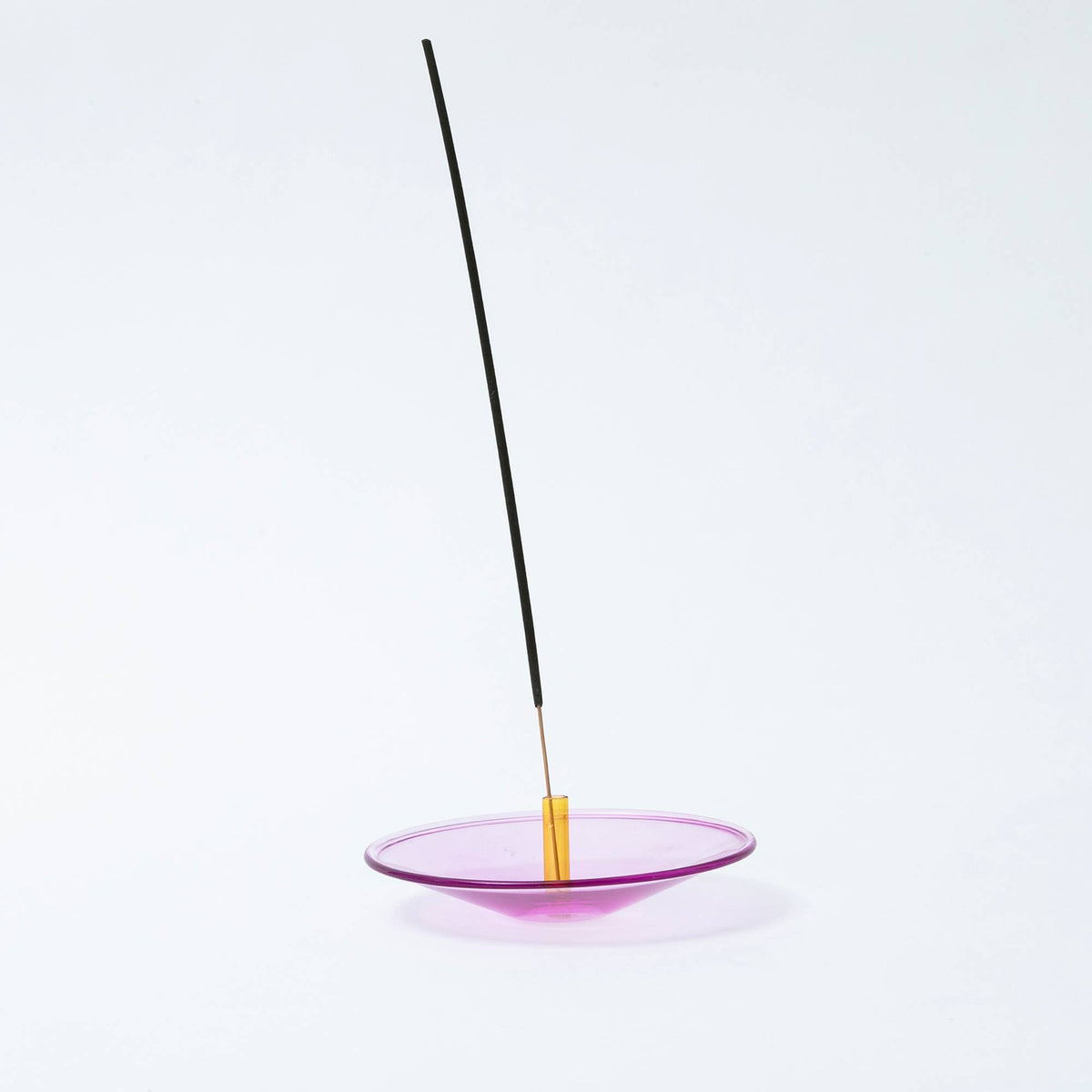 Float Glass Incense Holder in Lilac & Ginger