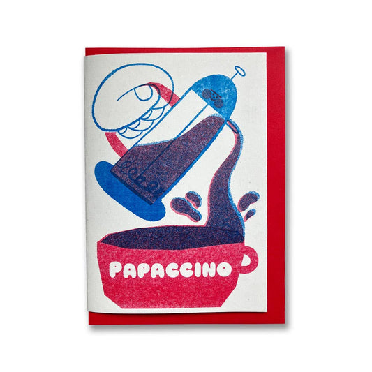 Papaccino Father's Day Riso Print Card