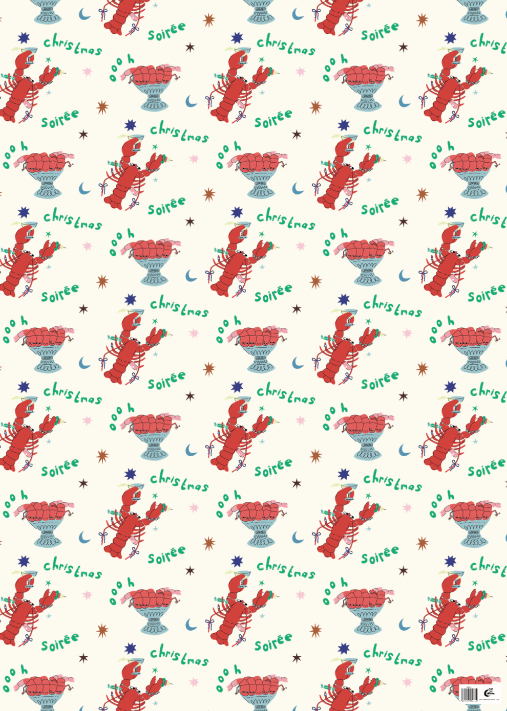 Christmas Soiree Gift Wrap Sheet