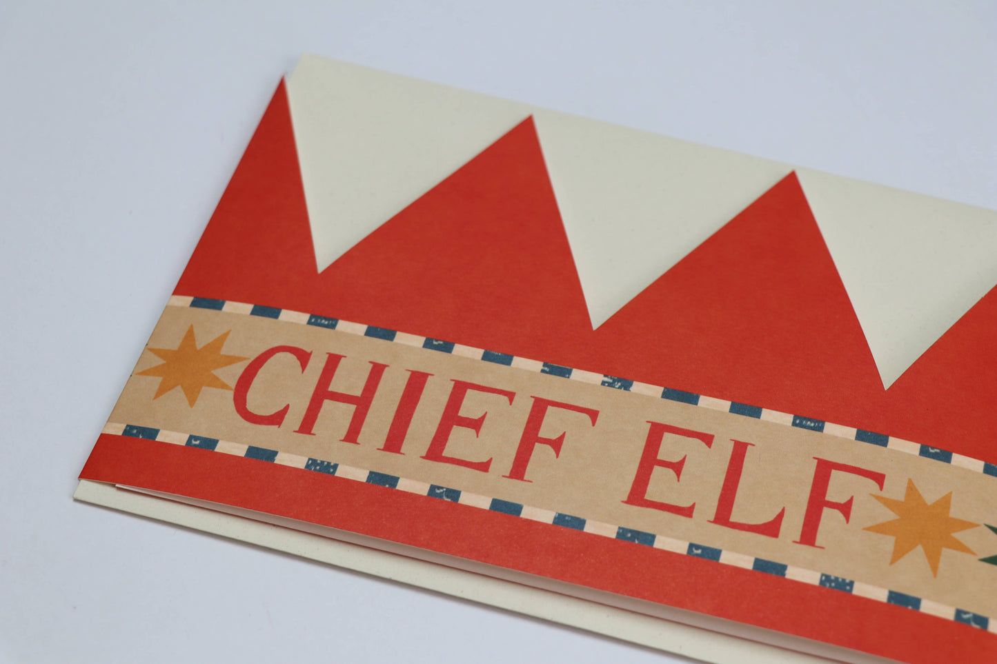 'Chief Elf' Party Hat Card