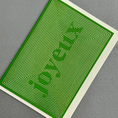 Joyeux Modern Typography Christmas Card