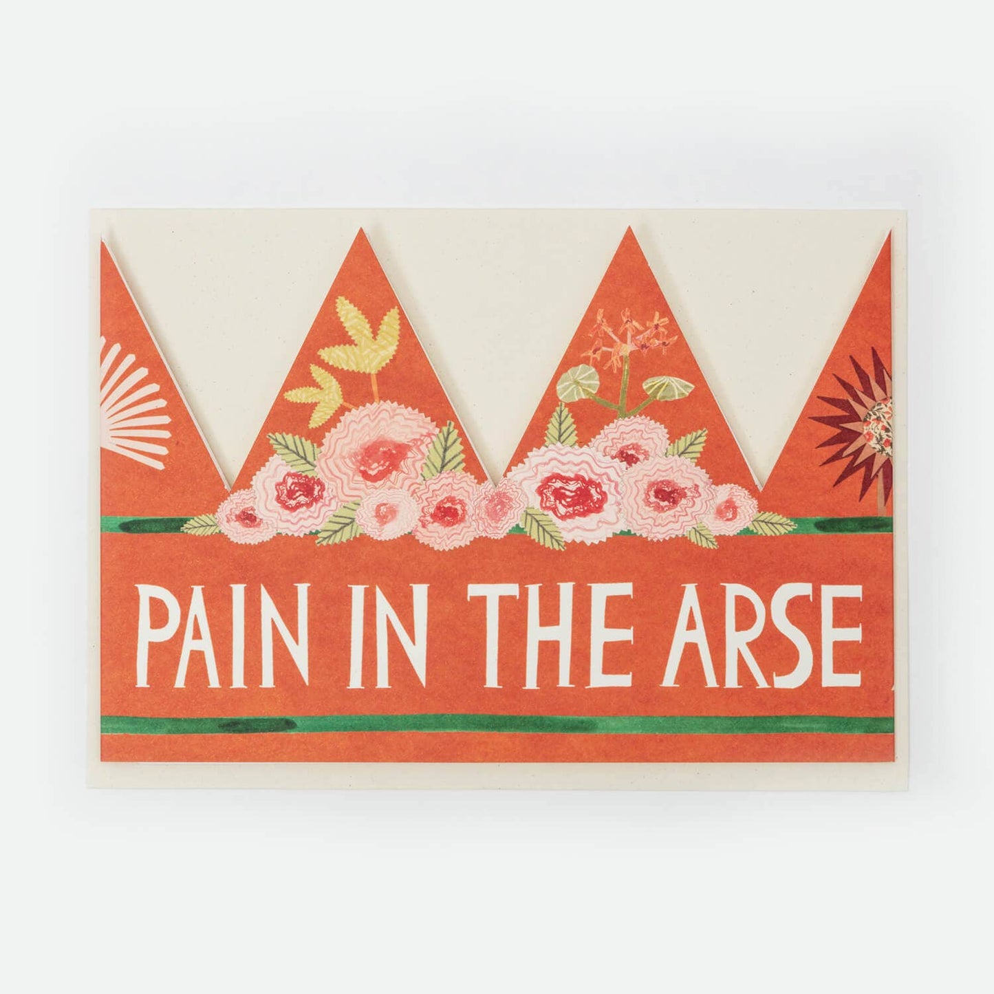 'Pain In The Arse' Party Hat Card