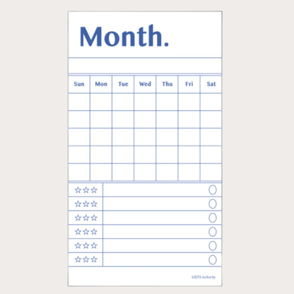 'Lists To Live By' Memo Pad