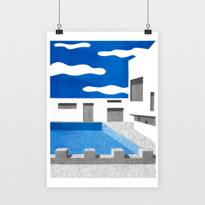 Le Havre A3 Print by Ana Popescu