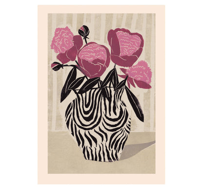 Pink Peonies A3 Art Print