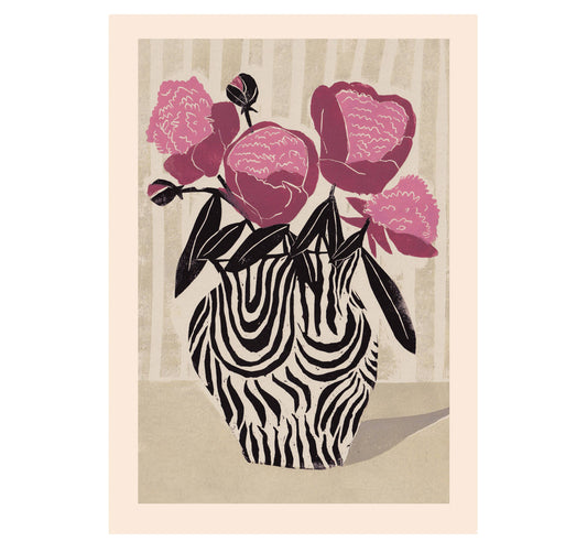 Pink Peonies A3 Art Print
