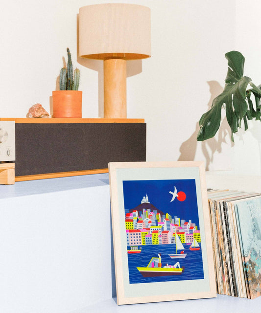 Marseille A3 Print by Popy Matigot