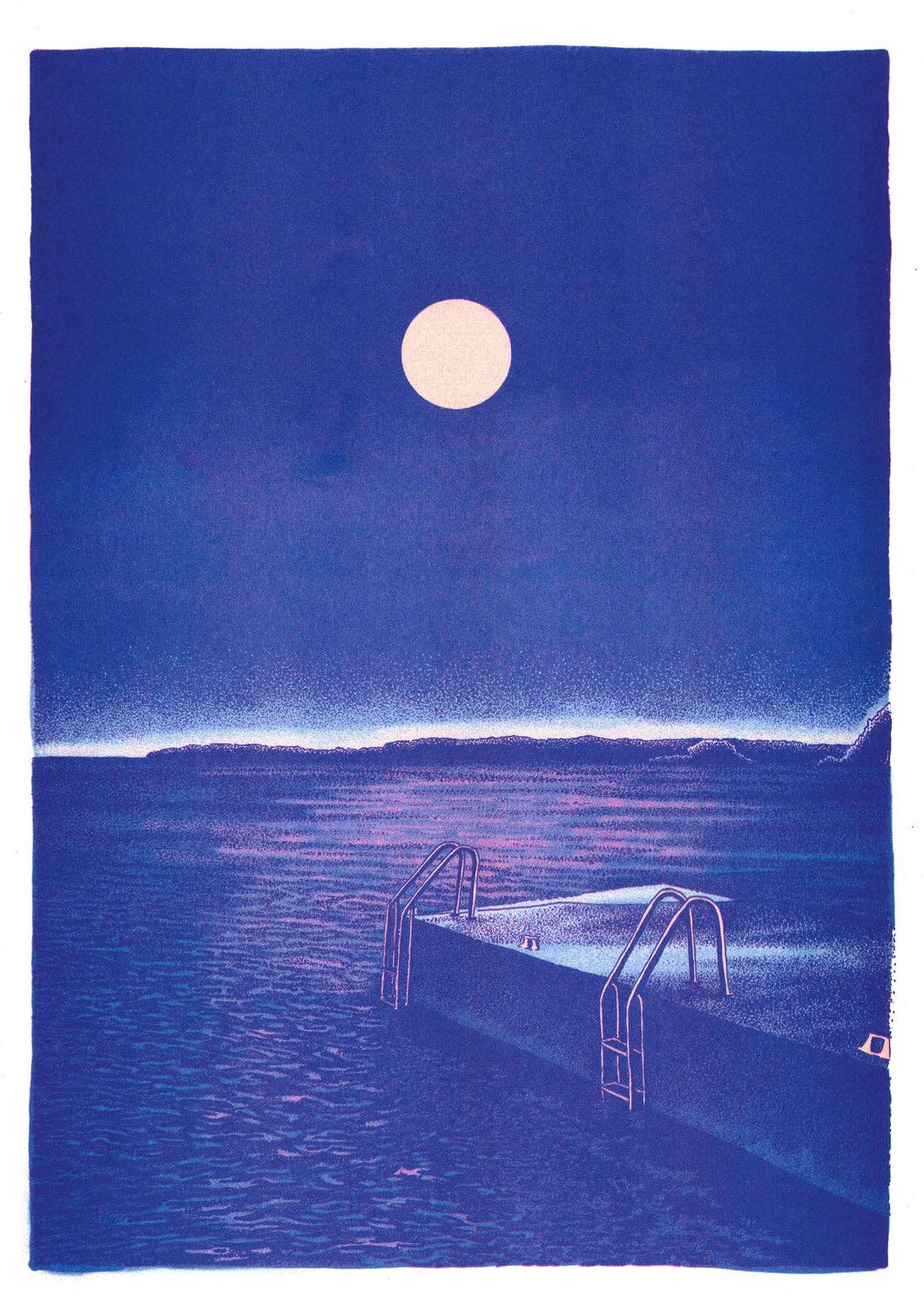 Le Bain de Minuit A3 Print by Manon Diemer