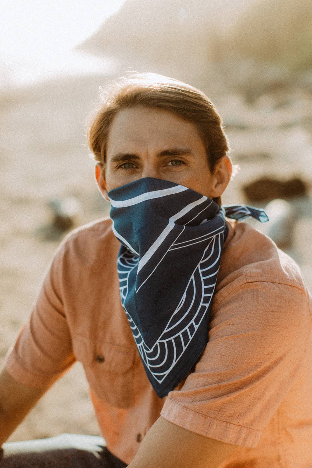 Breaking Waves Organic Cotton Bandana