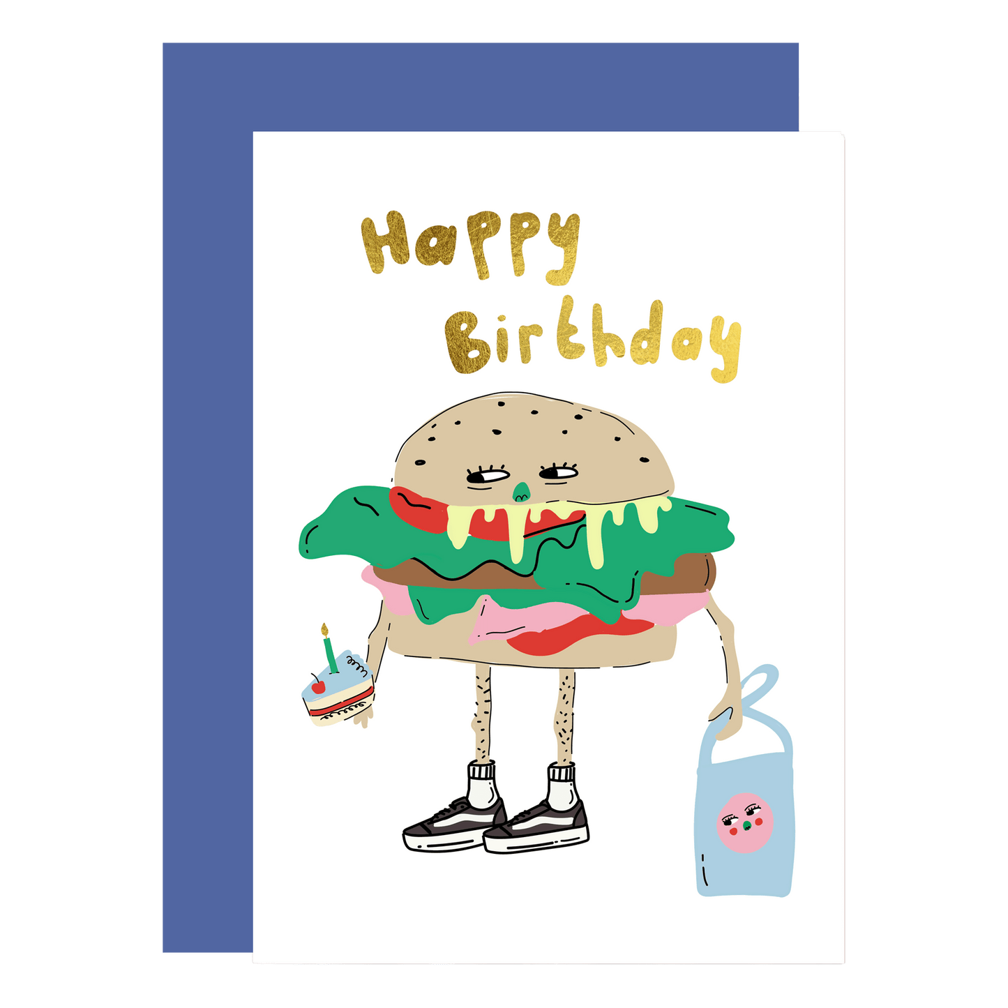 Burger Dude Birthday Card
