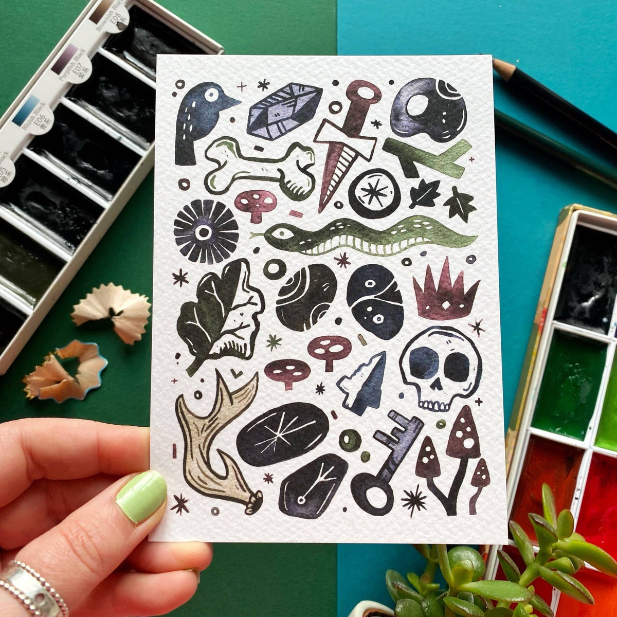 Forest Things Postcard