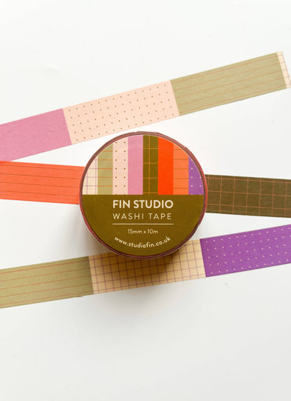 Grids Patterned Washi Tape