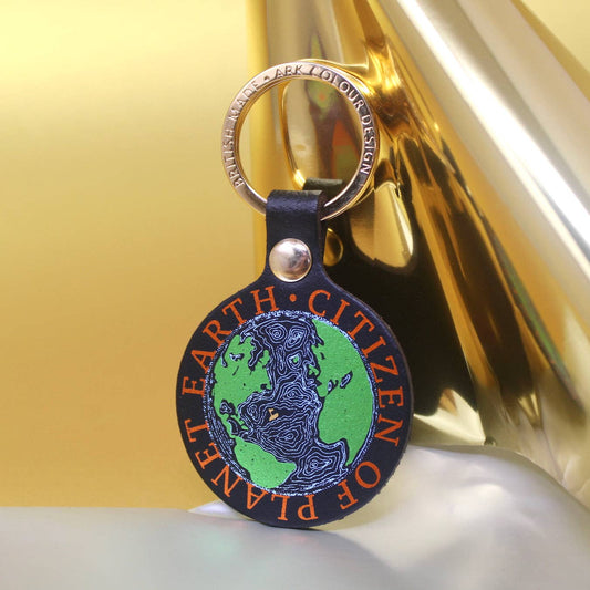 Citizen of Planet Earth Keyring in Black