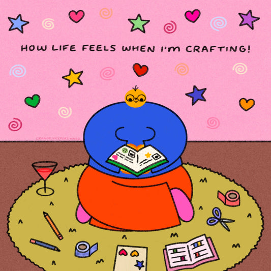 How Life Feels When I’m Crafting Art Print