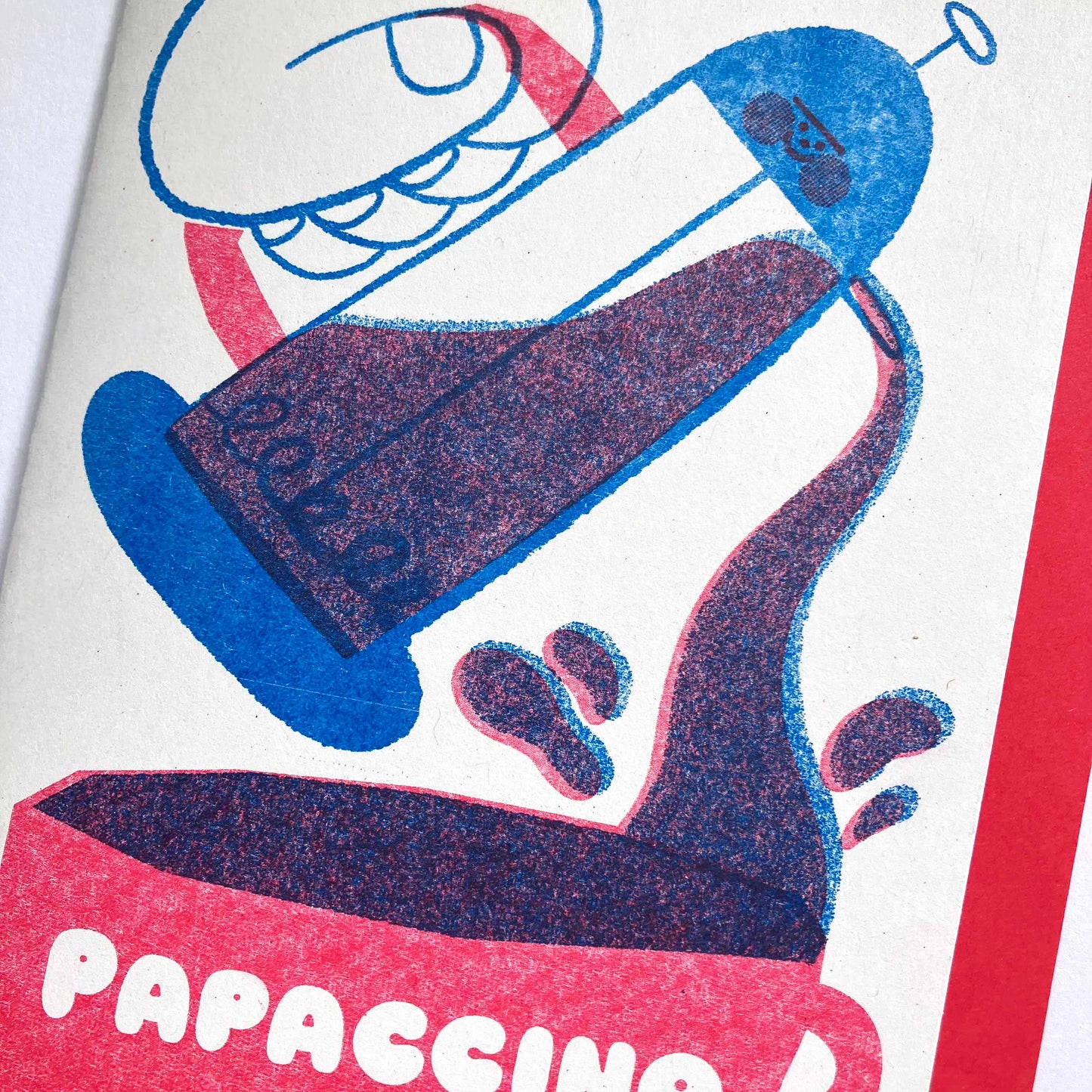 Papaccino Father's Day Riso Print Card