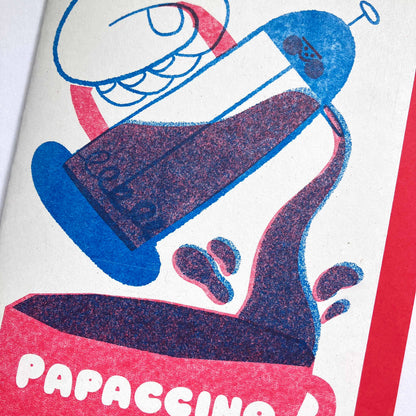 Papaccino Father's Day Riso Print Card