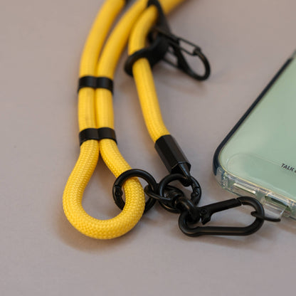 Crossbody Lanyard Phone Strap in Yellow