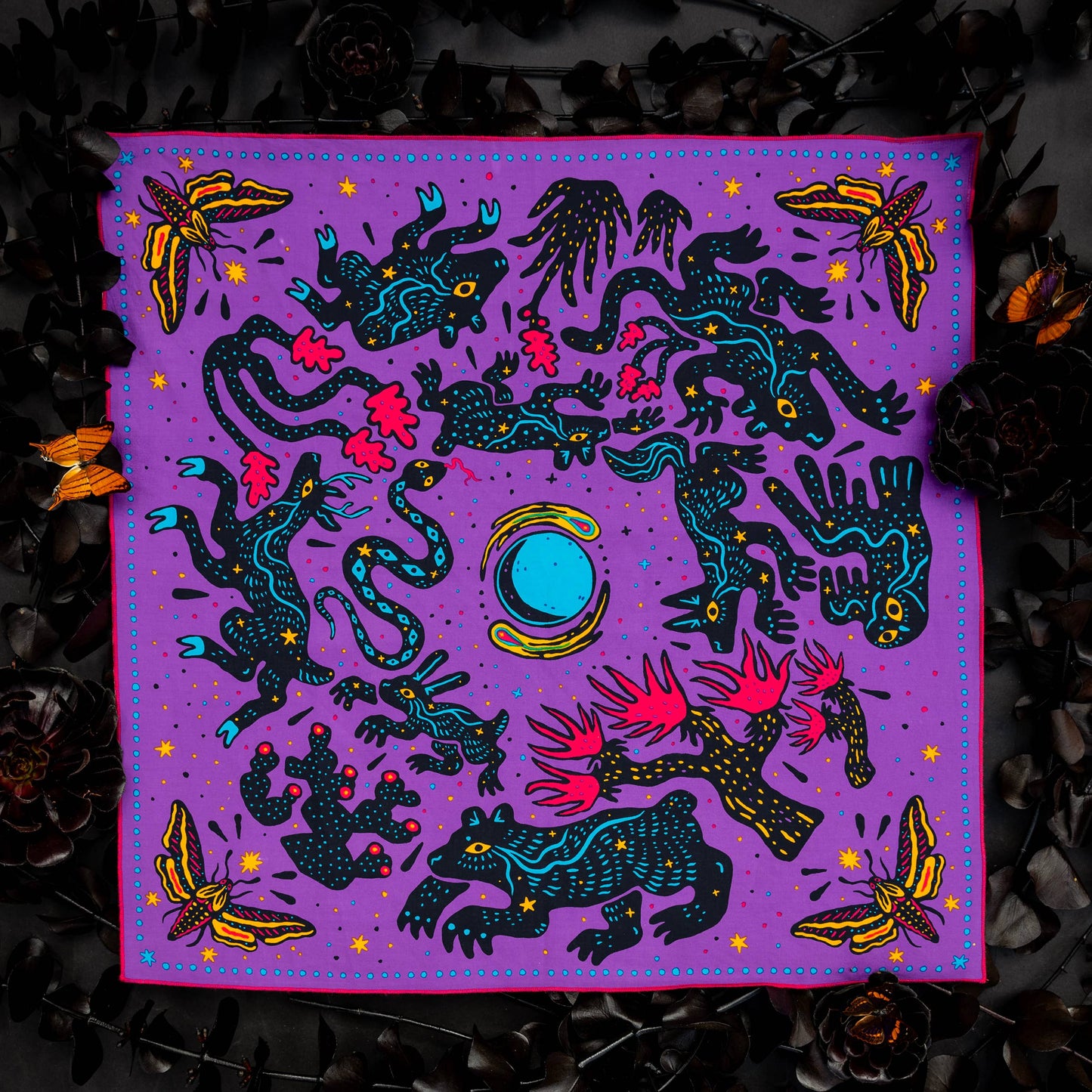 Electric Desert Parade Organic Cotton Bandana