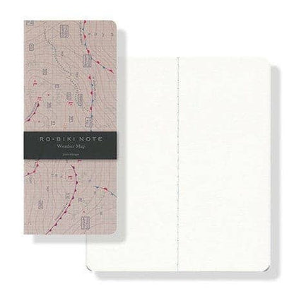 Ro-biki Note Weather Map Plain Notebook