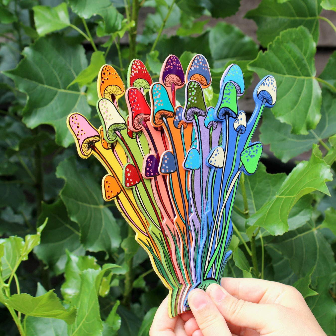 Mushroom Leather Bookmark