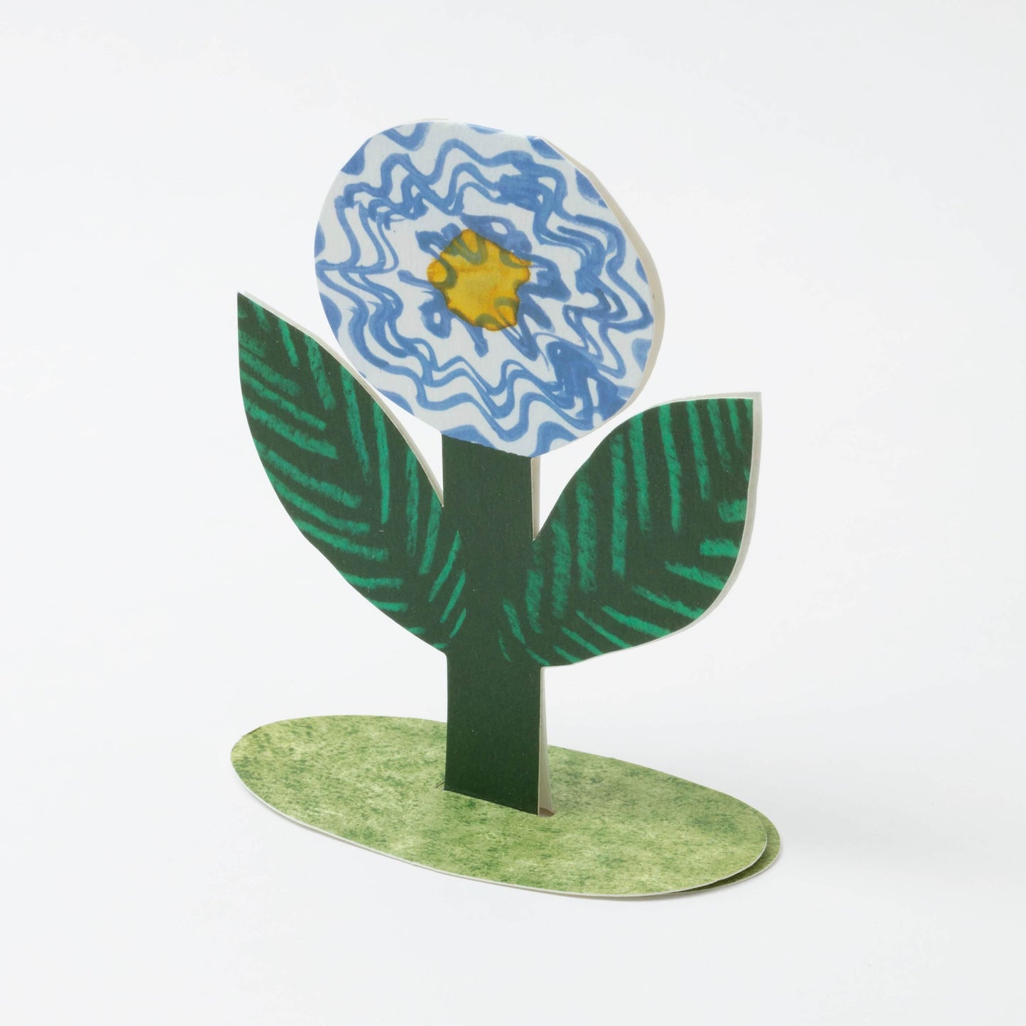 Blue Flower 3D Card